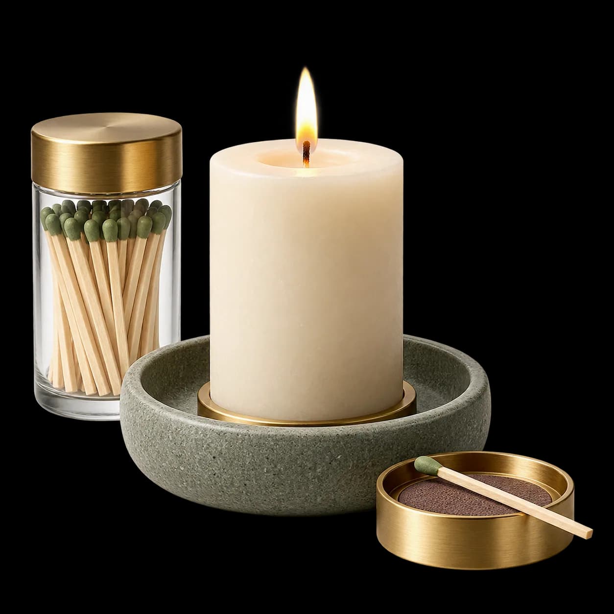 Achtsamkeits-Kerzenritual-Set